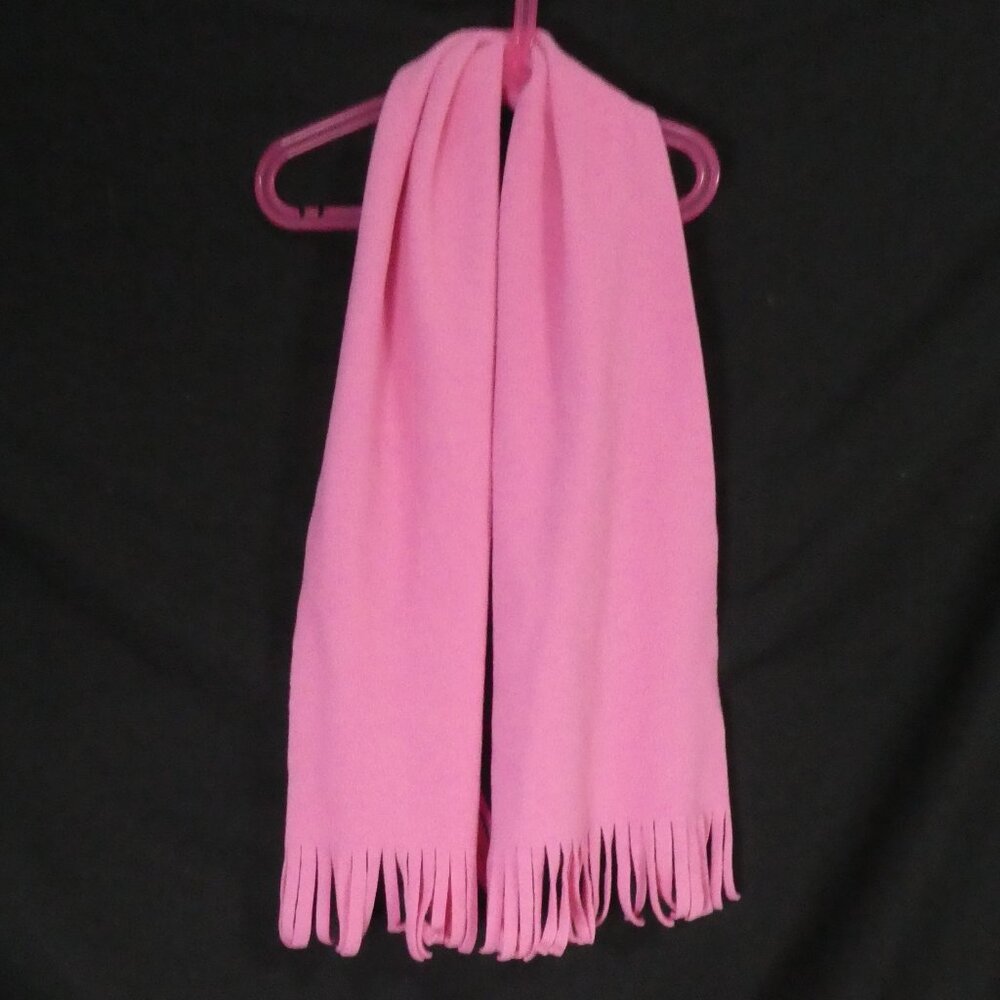 Girl's Pink Fleece Scarf